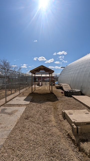 Renovated outdoor play area
