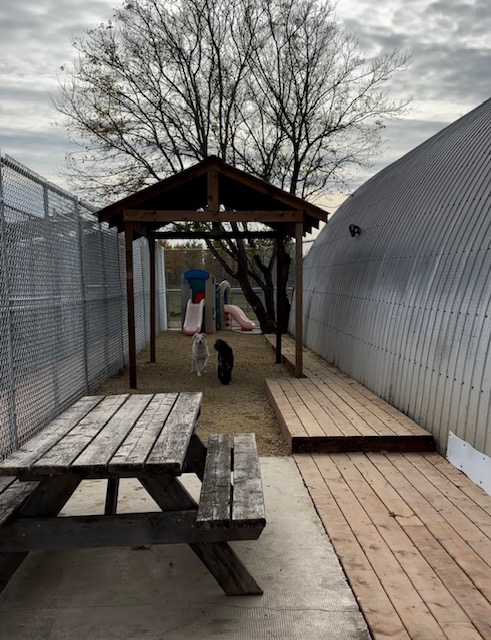 Renovated outdoor play area