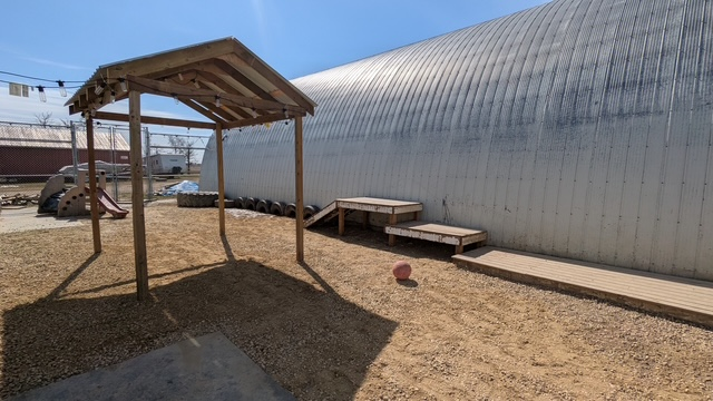Renovated outdoor play area